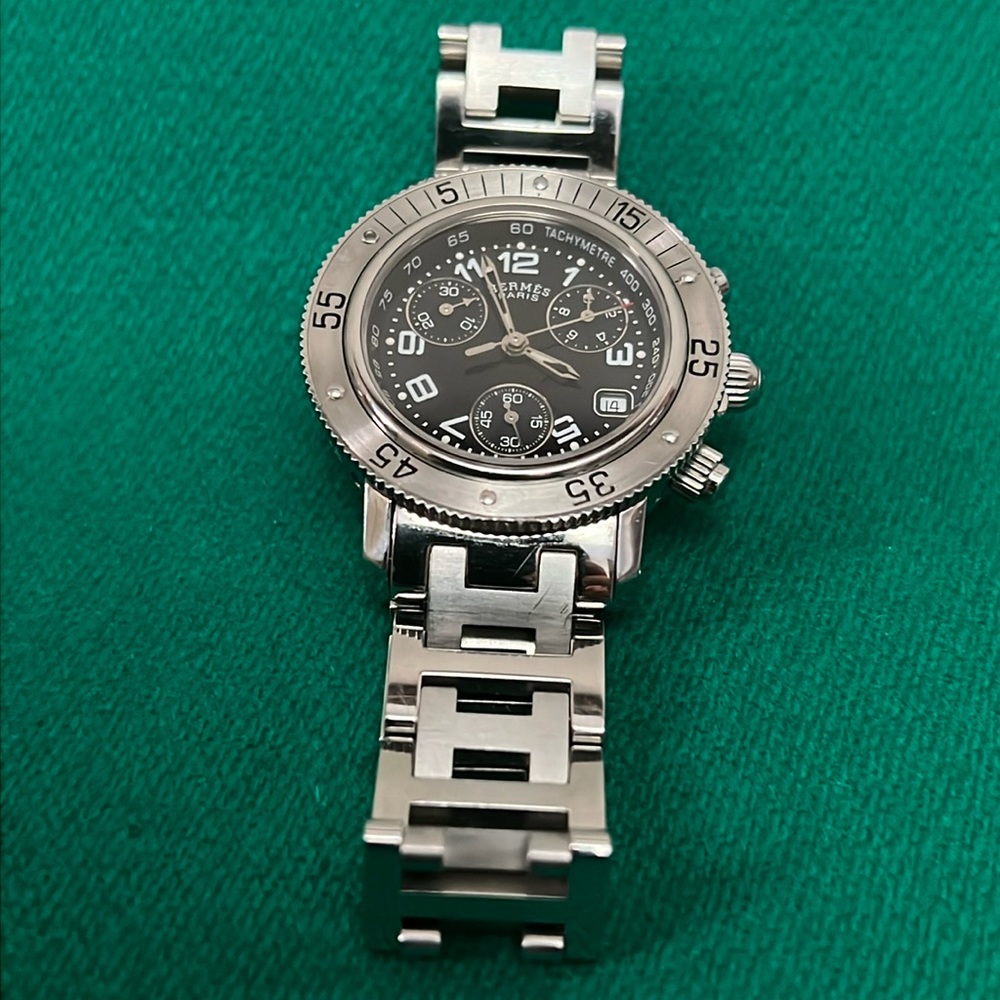 HEREMES stainless steel clipper diver watch. - Picture 2 of 8